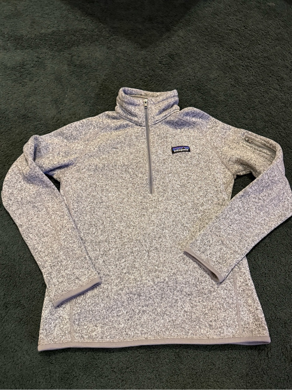 Patagonia Heather Gray Women's 1/4 Zip Pullover